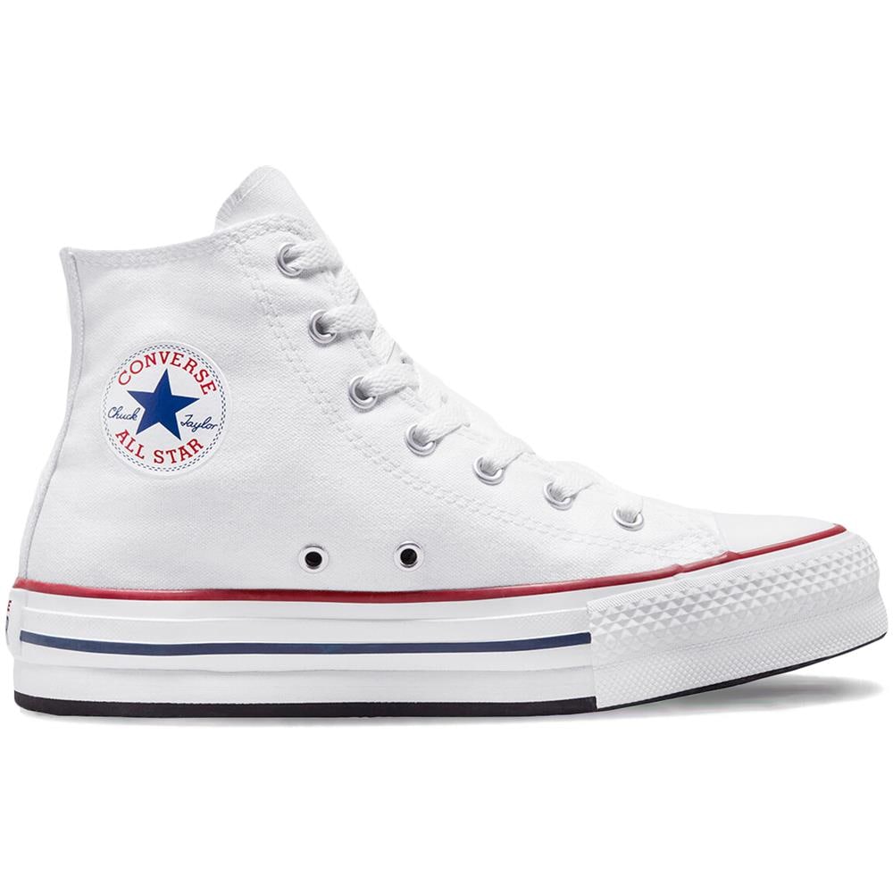Scarpe Chuck Taylor All Star Eva Lift Platform Hi Taglia 38 Codice 272856c Bianco - Foto 1