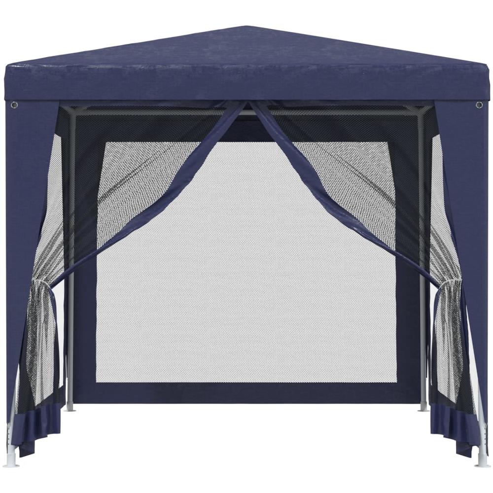 Tenda Per Feste Con 4 Pareti Laterali In Rete Blu 2,5x2,5m Hdpe - Foto 3