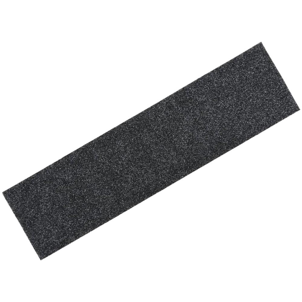 Tappeti Adesivi Rettangolari Per Scale 15 Pz 76x20 Cm Grigio - Foto 1