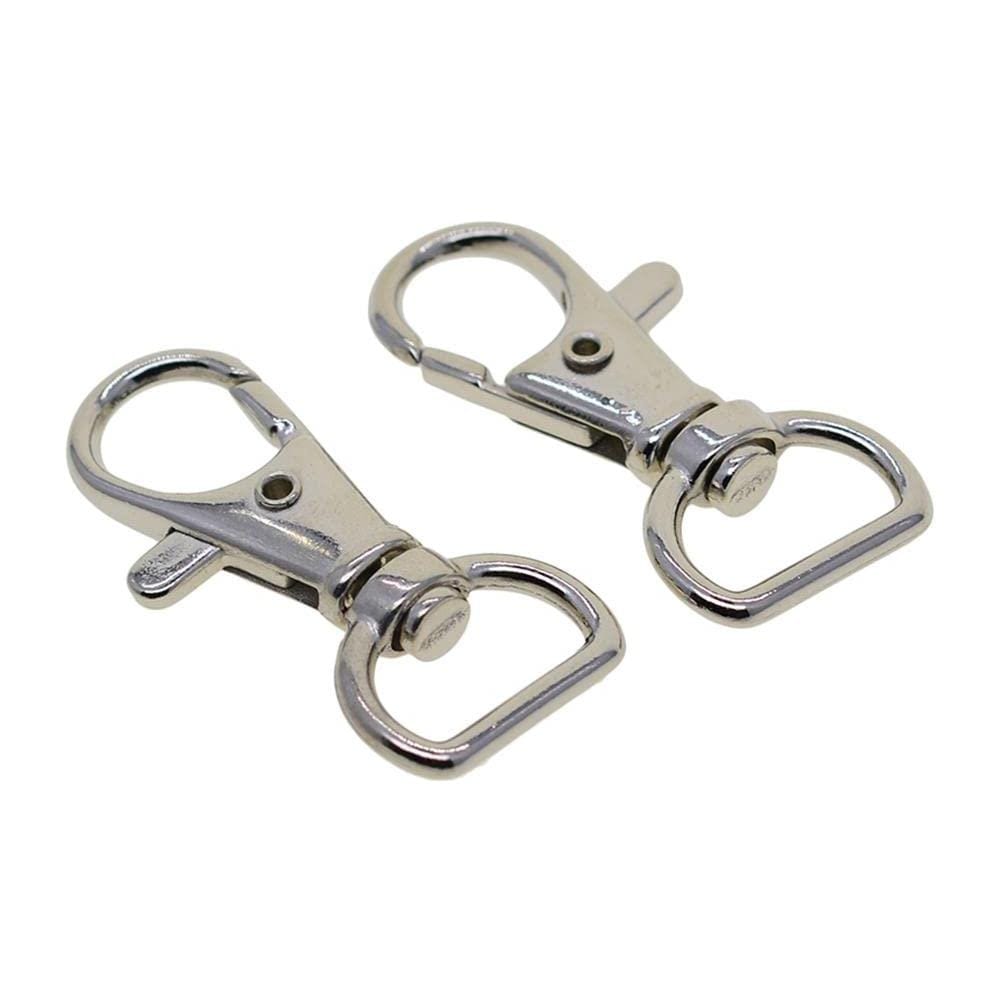 Anelli Semitondi Girevoli Con Moschettone 10 Pz Silver 1.5 Cm - Foto 2