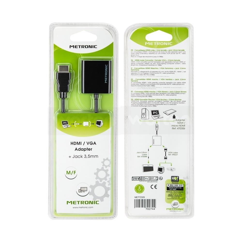 Convertitore Cavo Da Hdmi A Vga Video E Jack 3,5 Audio   Alta Qualita - Foto 2