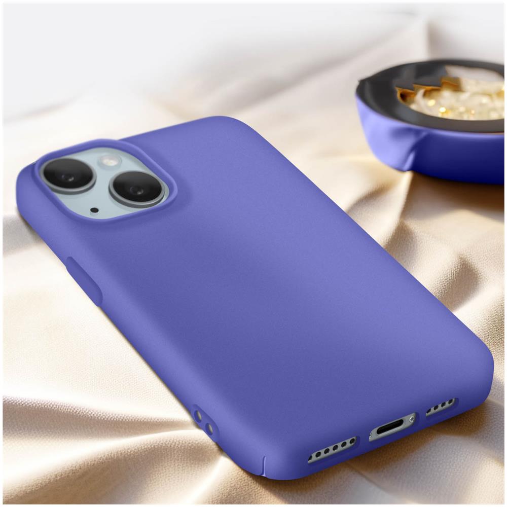 Cover Per Iphone 15 Plus Silicone Premium Semi-rigido Opaca Soft-touch Viola - Foto 2