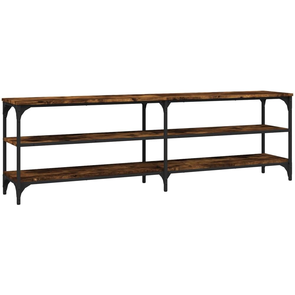 Mobile Tv Rovere Fumo 160x30x50 Cm In Legno Multistrato - Foto 2