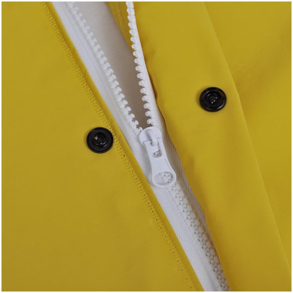 Impermeabile Giallo Resistente A 2 Pezzi Con Cappuccio Xxl - Foto 2
