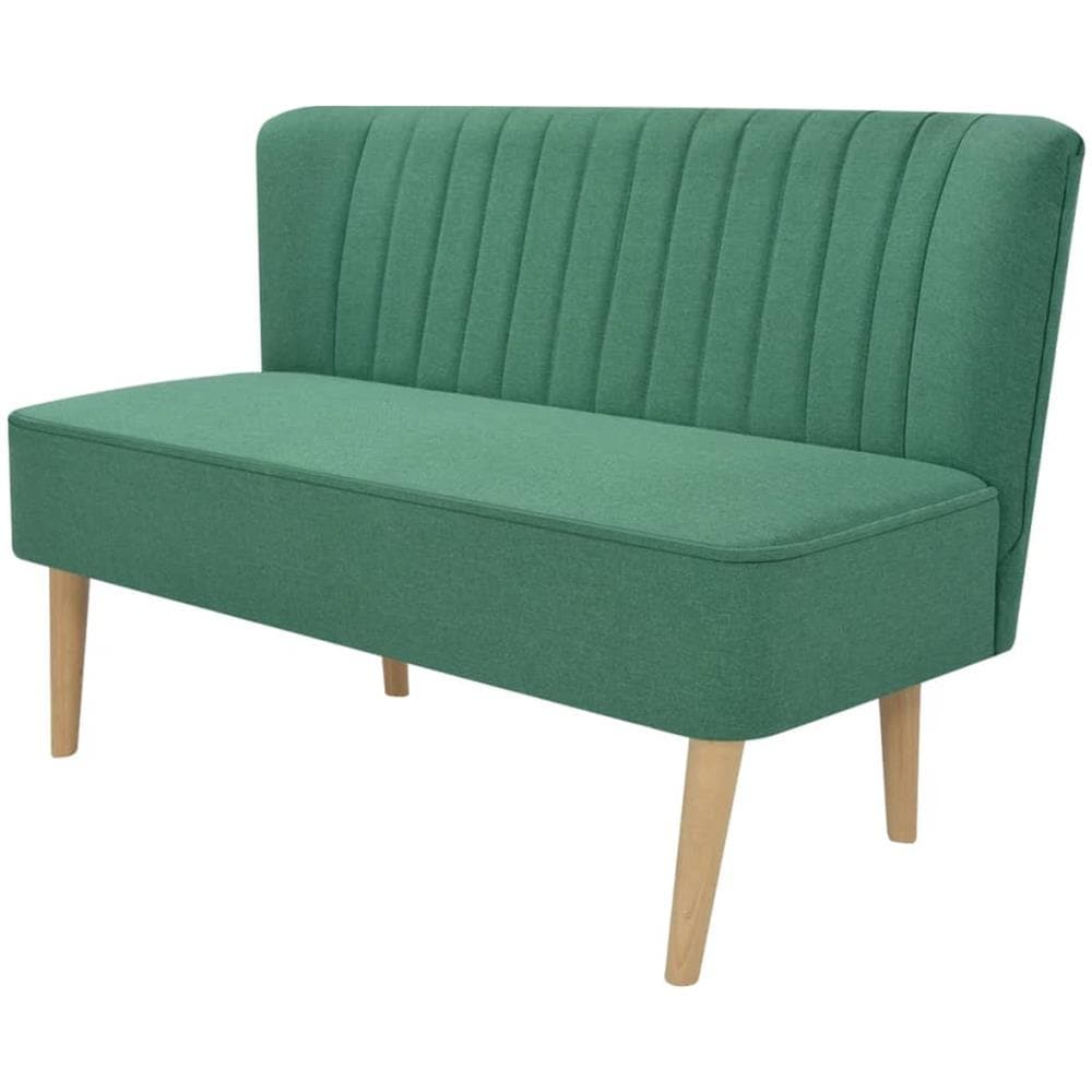 Divano in Stoffa 117x55,5x77 cm Verde - Foto 1