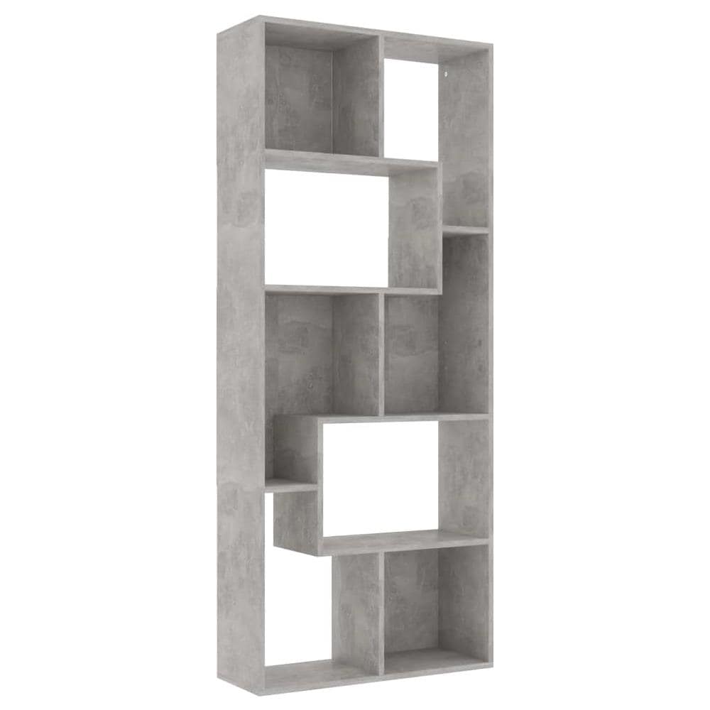 Libreria Grigio Cemento 67x24x161 cm in Legno Multistrato - Foto 2