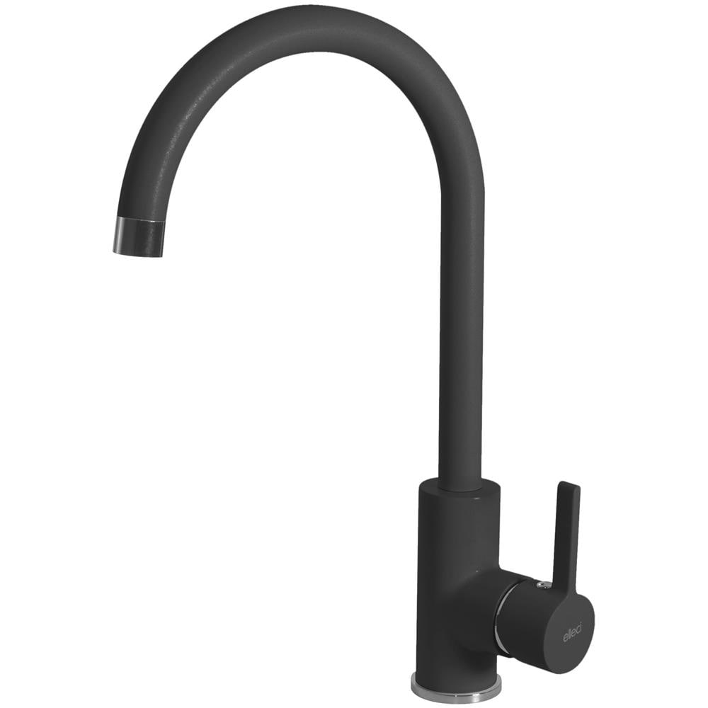 Miscelatore Cucina Monocomando C01 MGKC0140 con Canna Alta Finitura Materiale Granitek Colore Nero Matt - Foto 1