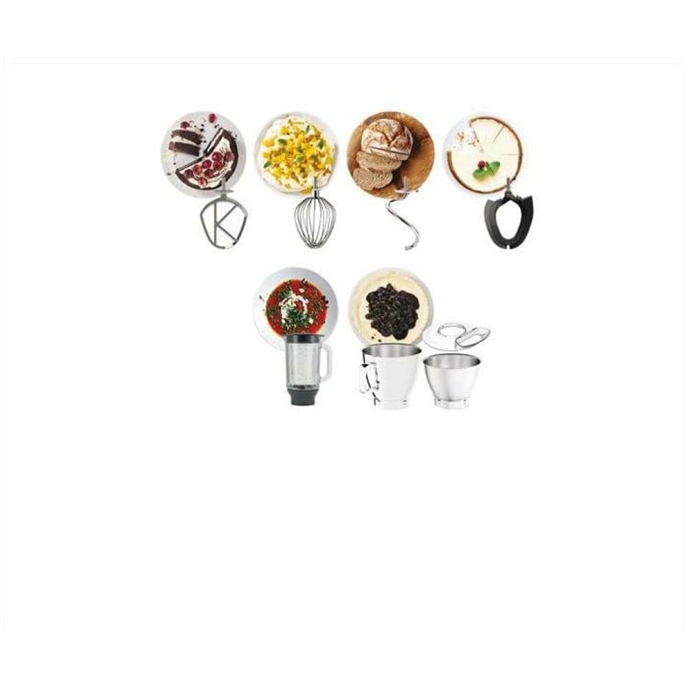 Impastatrice Titanium Chef Baker Xl KVL85.124SI Capacità 7 L Potenza 1200 W Colore Acciaio inossidabile - Foto 3