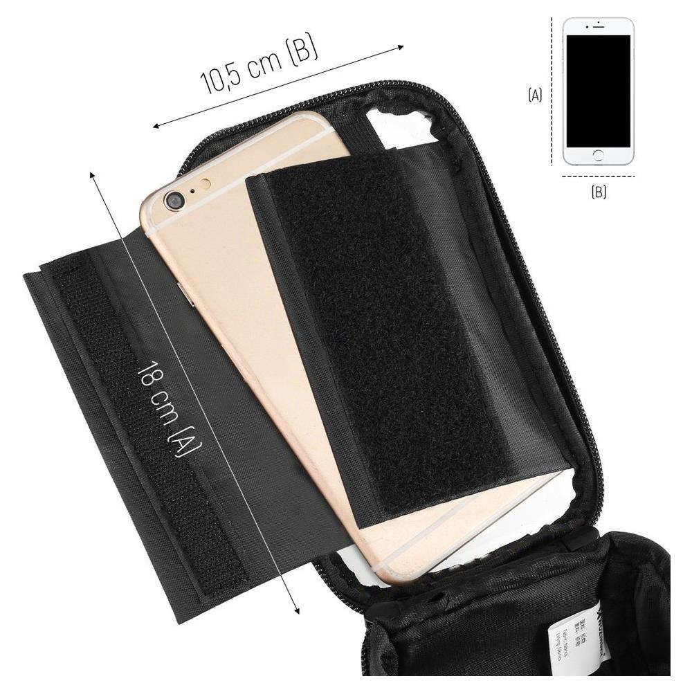 Cover Per Borsa Da Bici Da Manubrio Fino A 6.5 Pollici 0.9l Nero (wbb4bk) - Foto 2
