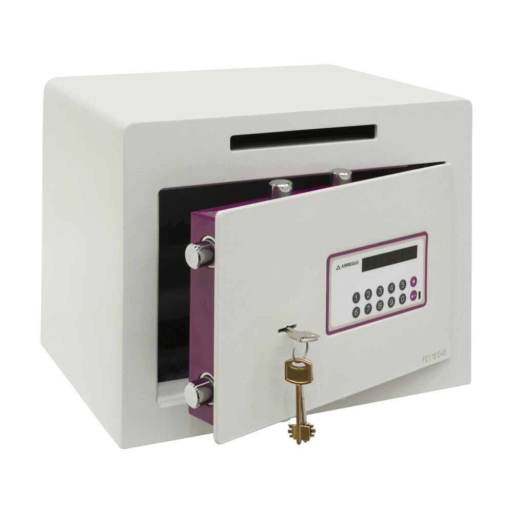 Forma Evolution 150040-sl Cassaforte Con Chiave E Codice | Cassetta Di Sicurezza Con Fessura, Apertura Con Tastiera E Chiave | cassaforte Elettronica Per Casa, Doppia Sicurezza | 30x38,5x30cm | 27l - Foto 1