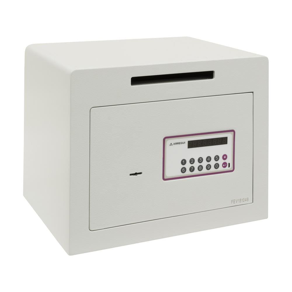 Forma Evolution 150040-sl Cassaforte Con Chiave E Codice | Cassetta Di Sicurezza Con Fessura, Apertura Con Tastiera E Chiave | cassaforte Elettronica Per Casa, Doppia Sicurezza | 30x38,5x30cm | 27l - Foto 2