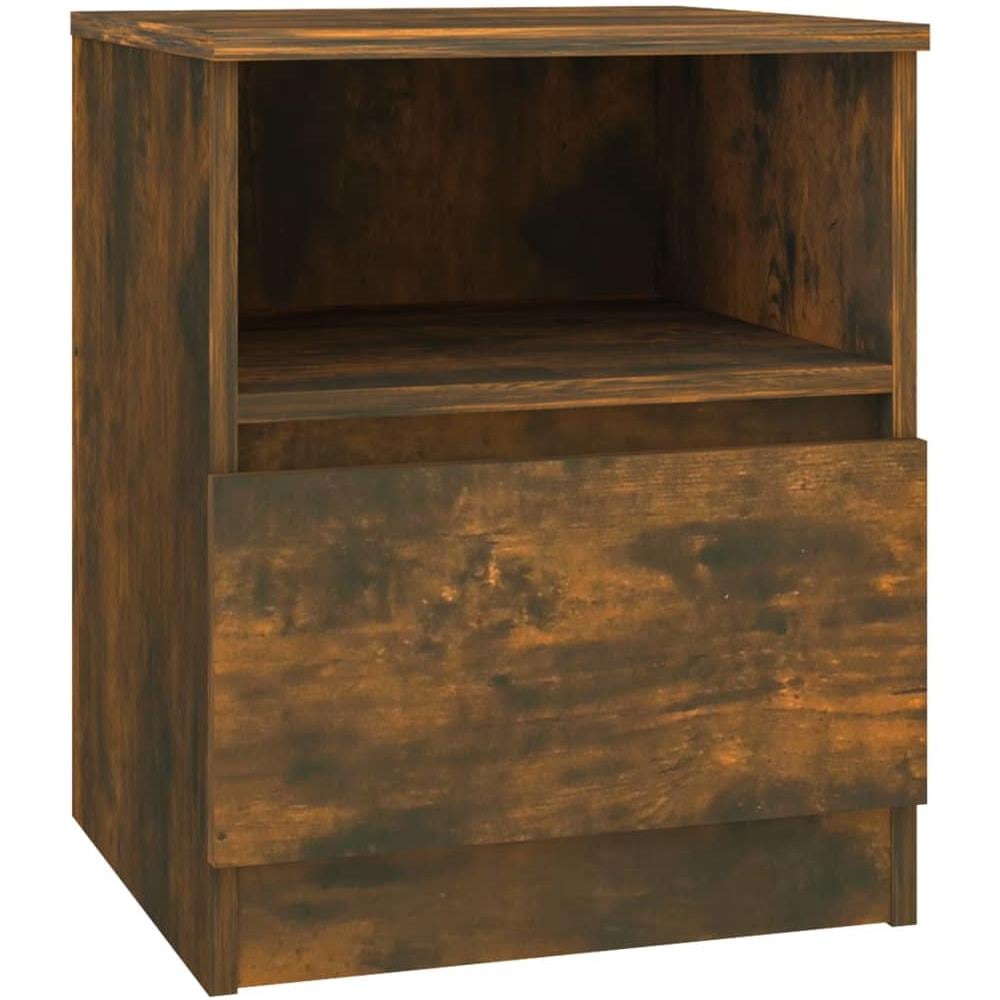 Comodini Rovere Fumo 2 Pz 40x40x50 Cm Legno Multistrato - Foto 2