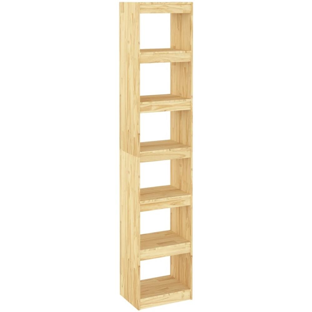 Libreria /divisorio 40x30x199 Cm In Legno Massello Di Pino - Foto 2