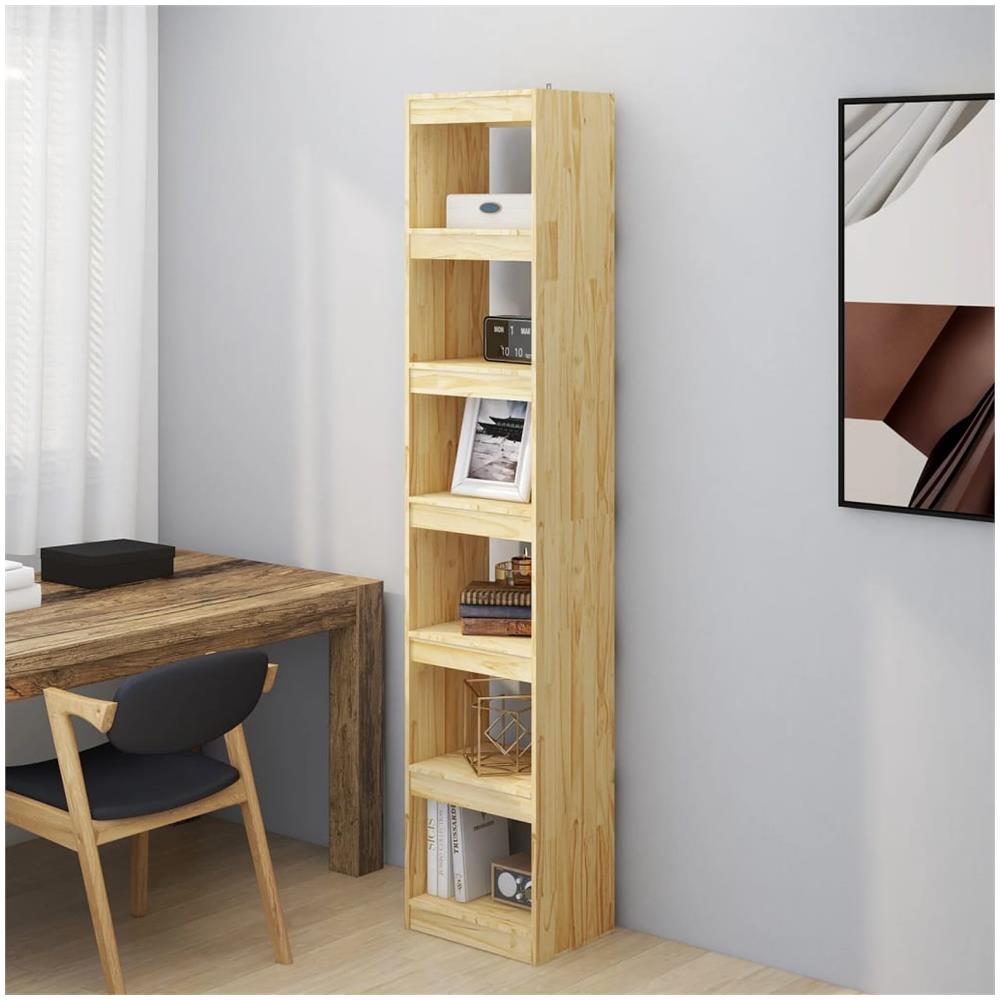 Libreria /divisorio 40x30x199 Cm In Legno Massello Di Pino - Foto 1