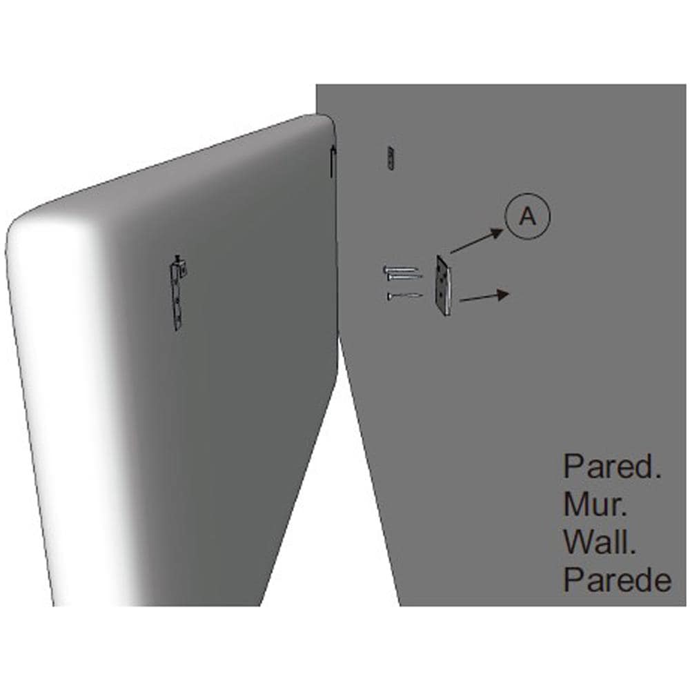 Testiera Carla 140x60 Cm Cioccolato, Pelle Sintetica, Imbottita In Schiuma, 8 Cm Di Spessore, Kit Montaggio Incluso - Foto 3