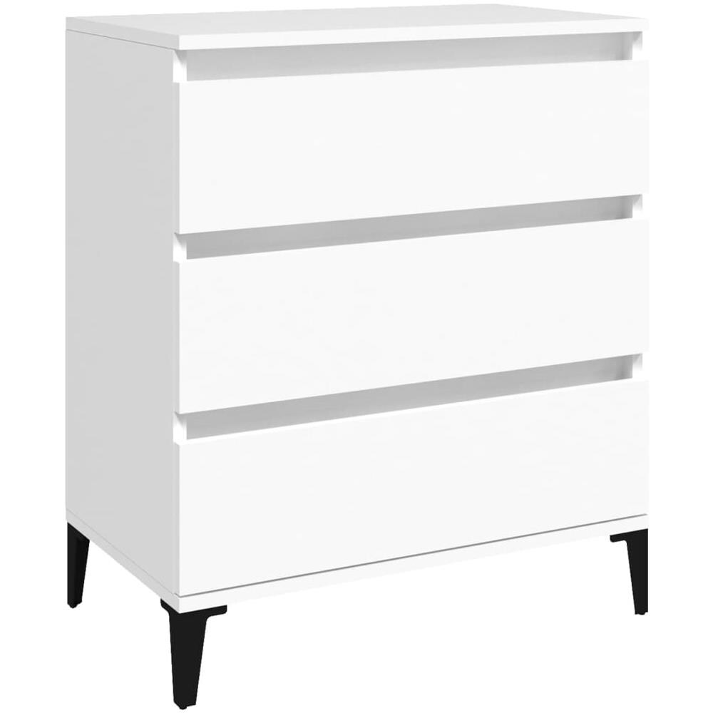 Credenza Bianca 60x35x70 Cm In Legno Multistrato - Foto 2