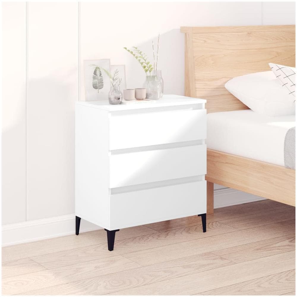 Credenza Bianca 60x35x70 Cm In Legno Multistrato - Foto 1