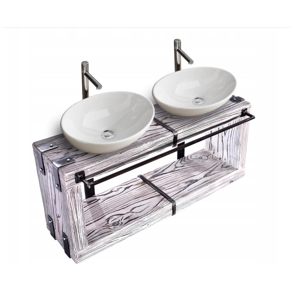 Mobili Bagno Lavabo Sottolavabo Lbbw (100x28 Cm A= 40 Cm, Bianco) - Foto 1