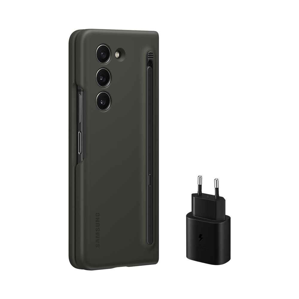 Custodia Per Cellulare Z Fold 5 19,3 cm (7.6") Pack con Alimentatore da 25 Watt, che Ricarica il Colore: Grafite - Foto 1