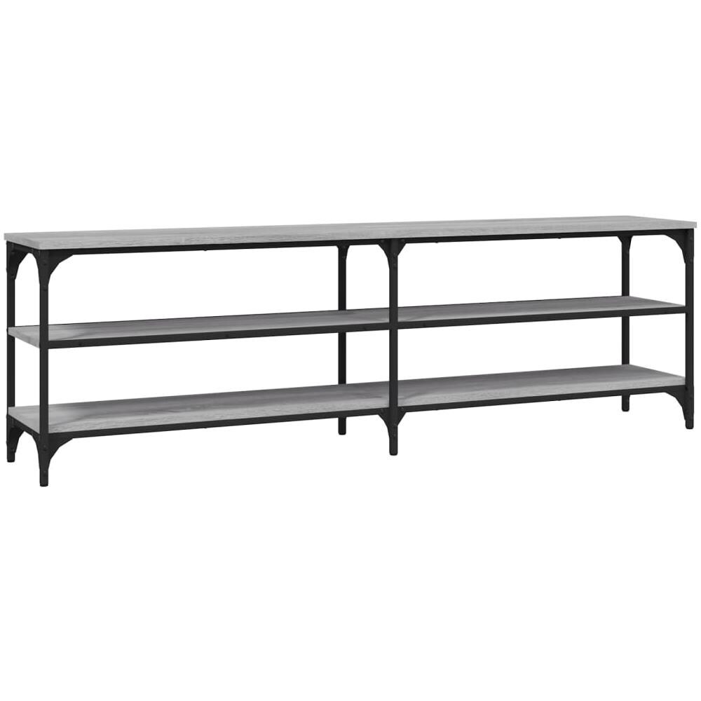 Mobile Porta Tv Grigio Sonoma 160x30x50 Cm In Legno Multistrato - Foto 2