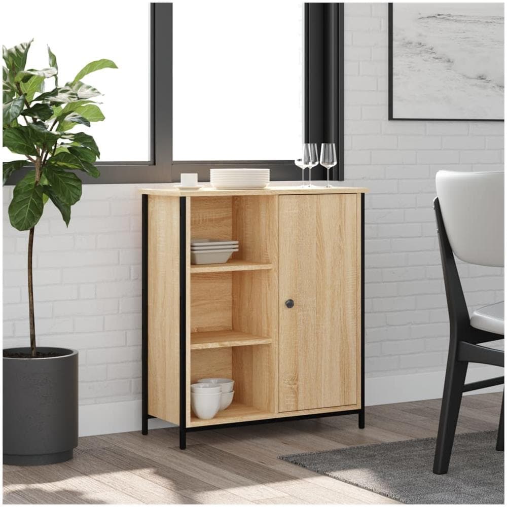 Credenza Rovere Sonoma 70x30x80 Cm In Legno Multistrato - Foto 1