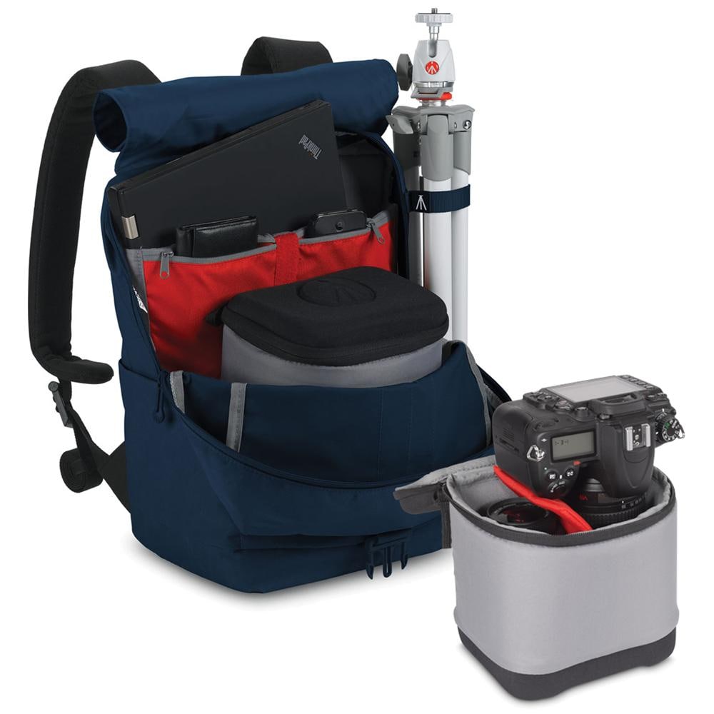 Zaino Bravo 30 per Reflex / Laptop colore Blu - Foto 5