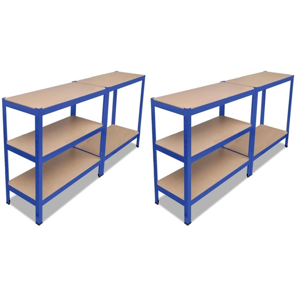 Struttura Con Scaffali Blu 2 Pezzi - Foto 2