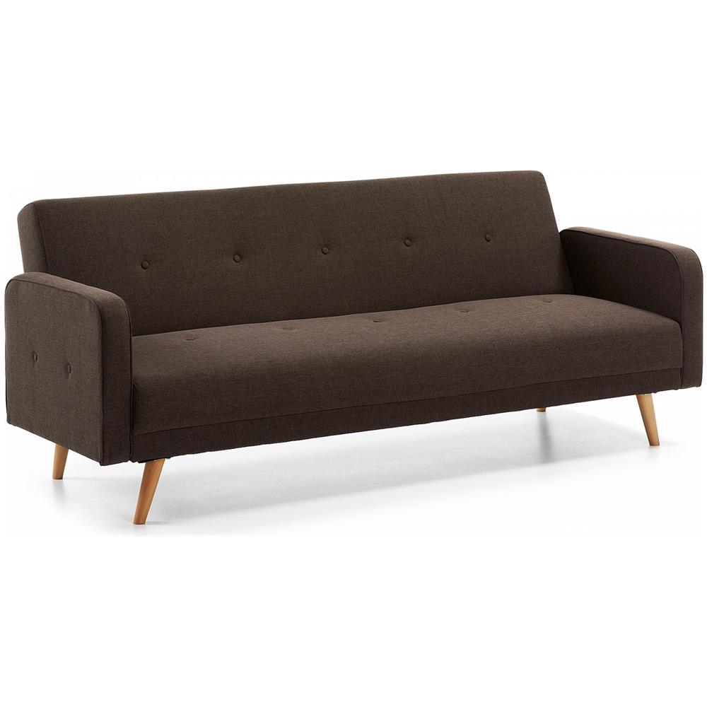 Keihome linea j roger divano letto in tessuto marrone eprice Divani marroni tessuto