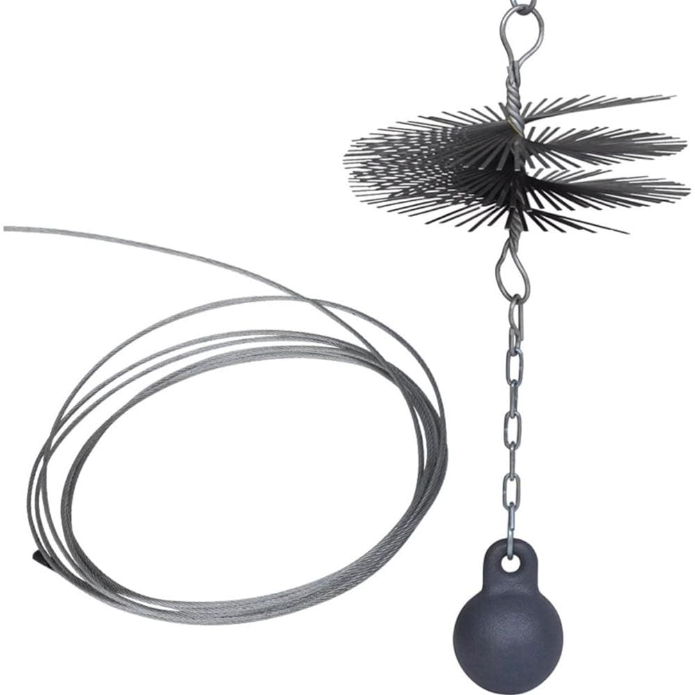 Spazzola Rotonda Per Canna Fumaria Diametro 25 Cm - Foto 12