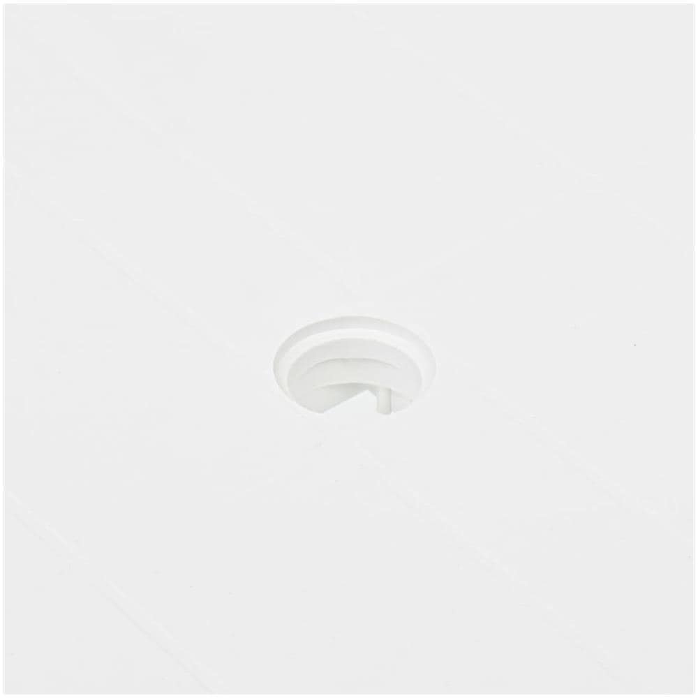 Tavolo Da Giardino Bianco 78x75x72 Cm In Plastica - Foto 2
