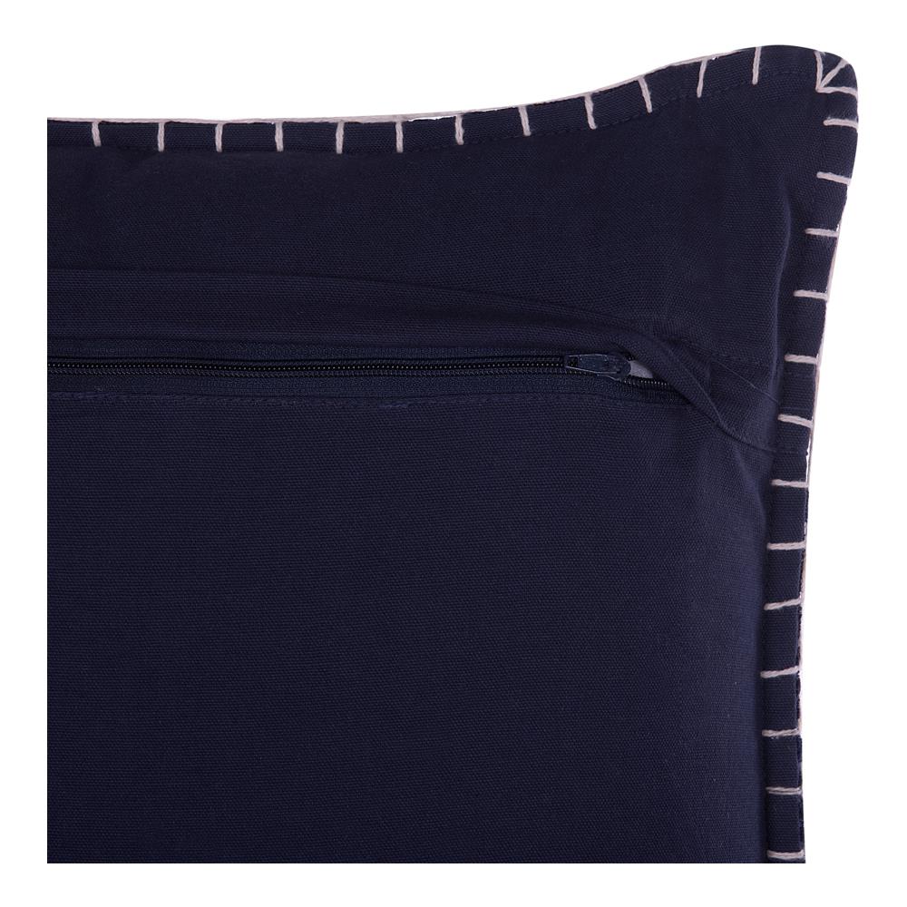 Set Di 2 Cuscini Stile Vintage Blu Scuro 45 X 45 Cm Melur - Foto 2