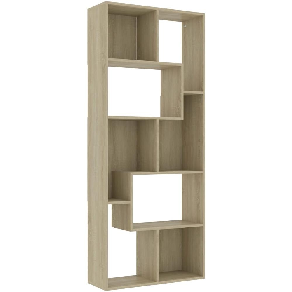 Libreria Rovere Sonoma 67x24x161 cm in Legno Multistrato - Foto 2