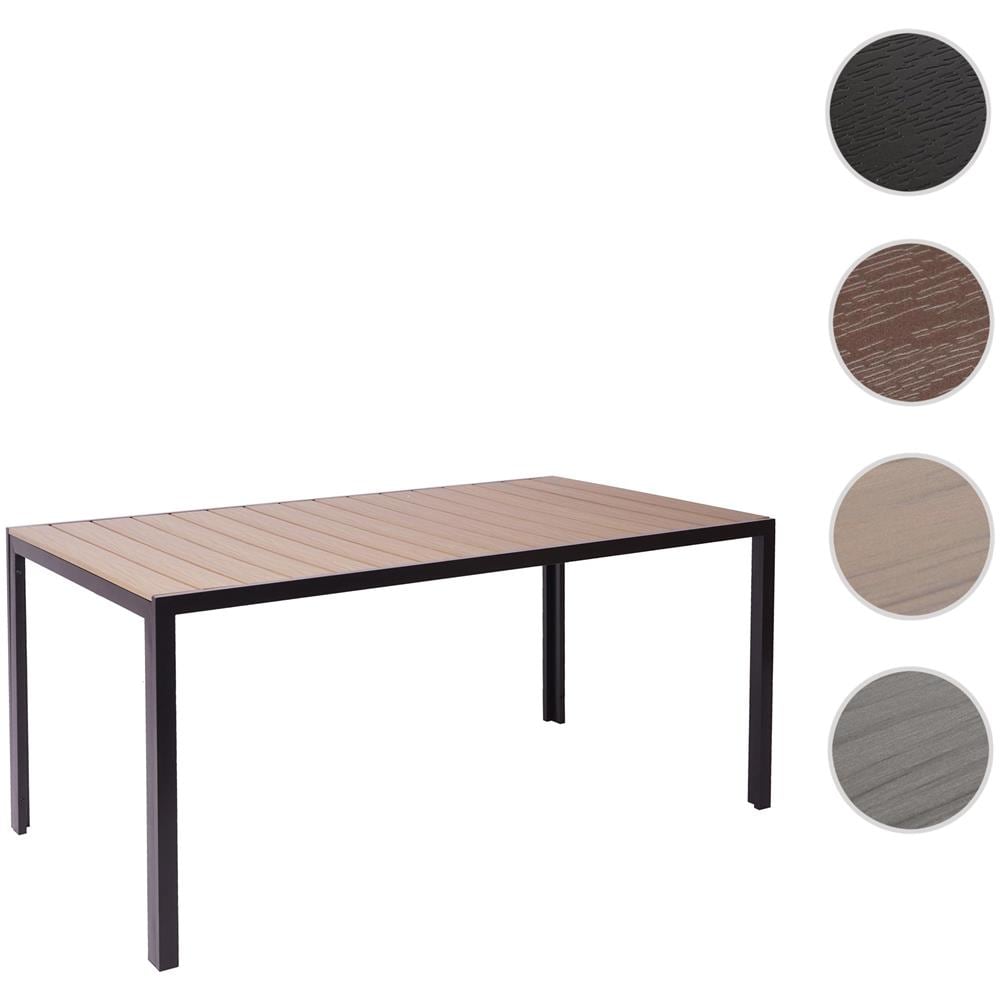 Mendler Tavolo Da Giardino HWC-G16 In Polyrattan Grigio Con Piano In Vetro, 112x60x69 Cm, Resistente Alle Intemperie, Per Esterno - 6