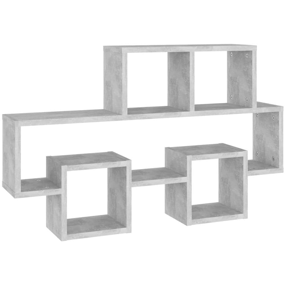 Scaffale Muro Auto Grigio Cemento 82x15x51 cm Legno Multistrato - Foto 2