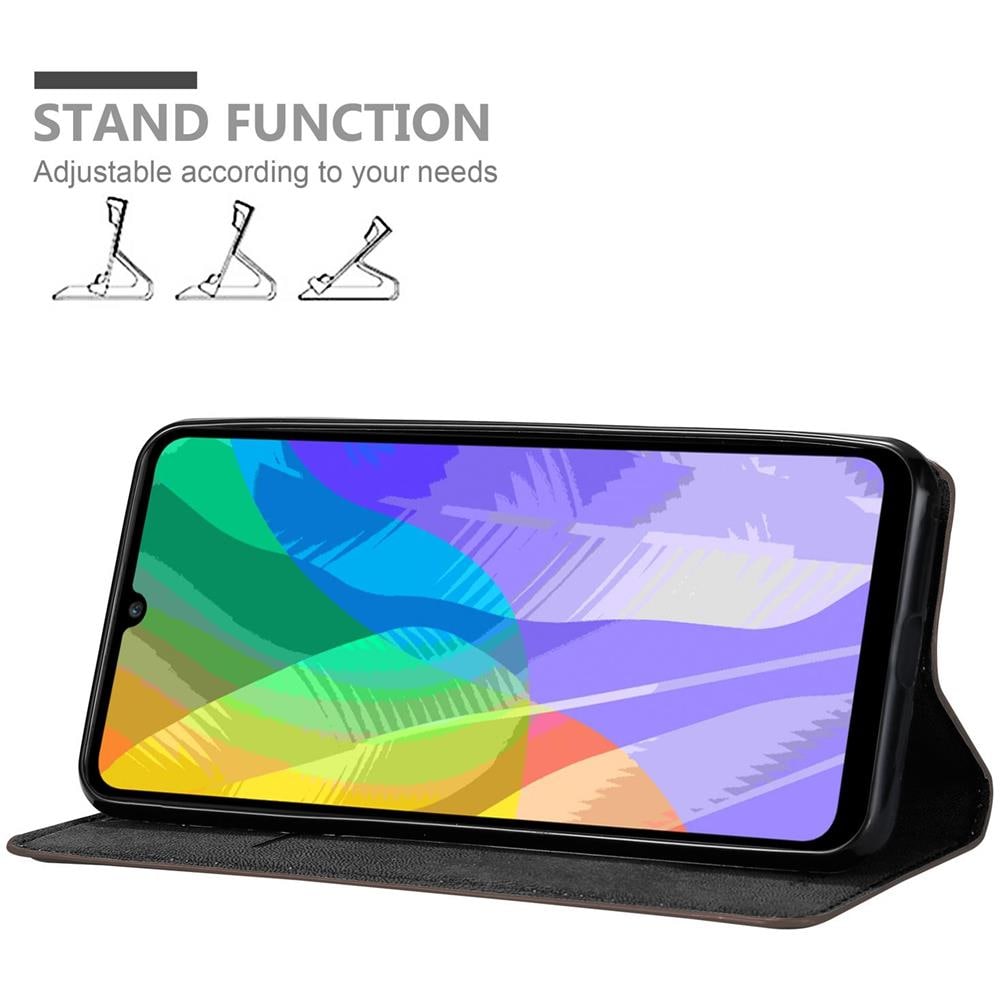 Custodia Compatibile Con Huawei Y6p In Bruno Caffè - Coperchio Protettiva Con Chiusura Magnetica, Funzione Stand E Tasca Per Le Carte - Foto 2
