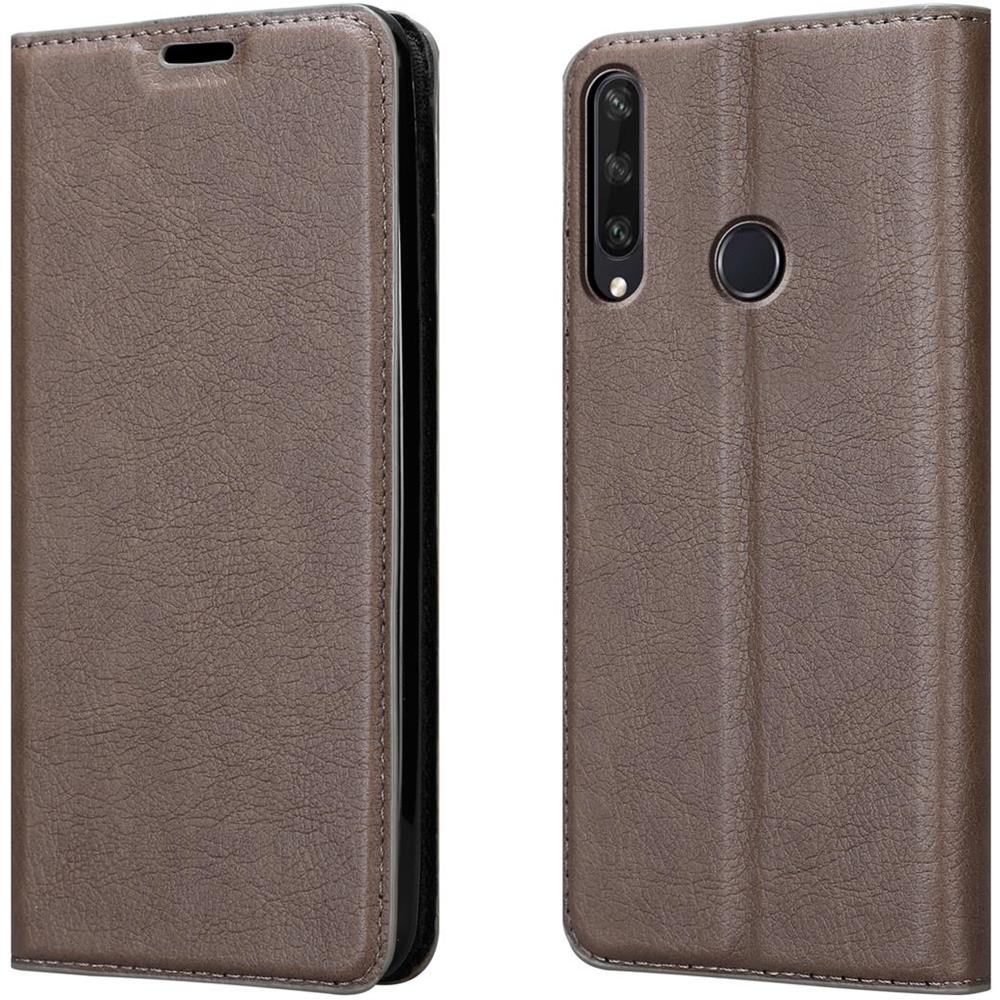 Custodia Compatibile Con Huawei Y6p In Bruno Caffè - Coperchio Protettiva Con Chiusura Magnetica, Funzione Stand E Tasca Per Le Carte - Foto 8