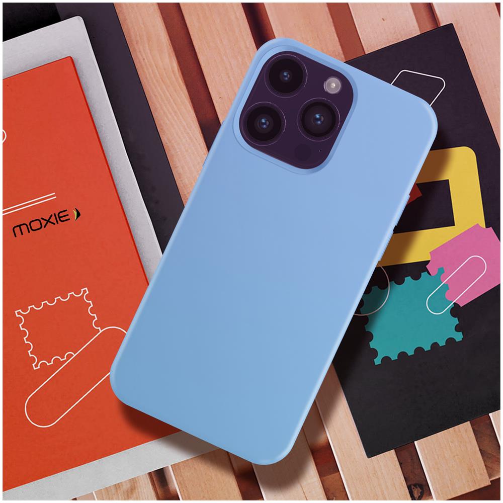 Cover Per Iphone 14 Pro Ibrida Semirigida Sottile Leggera Blu Acciaio - Foto 5