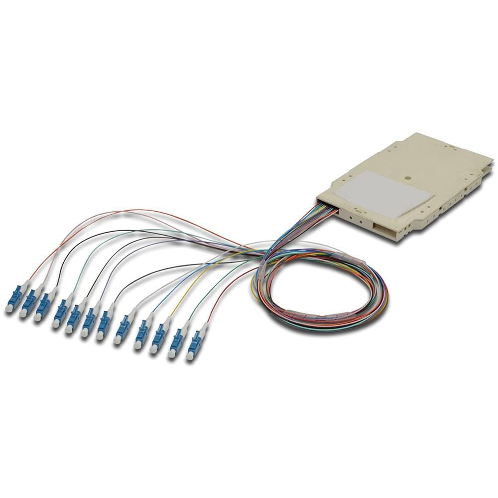 Cassetta Di Giunzione Attrezzata Con 12 Pigtail Fibra Monomodale Os2 Lc / apc 9/125 2m - Foto 1