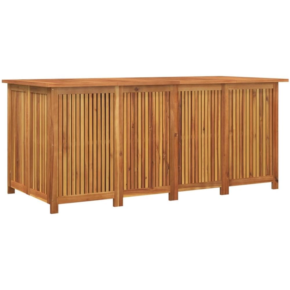 Contenitore Da Giardino 175x80x75cm In Legno Massello Di Acacia - Foto 2