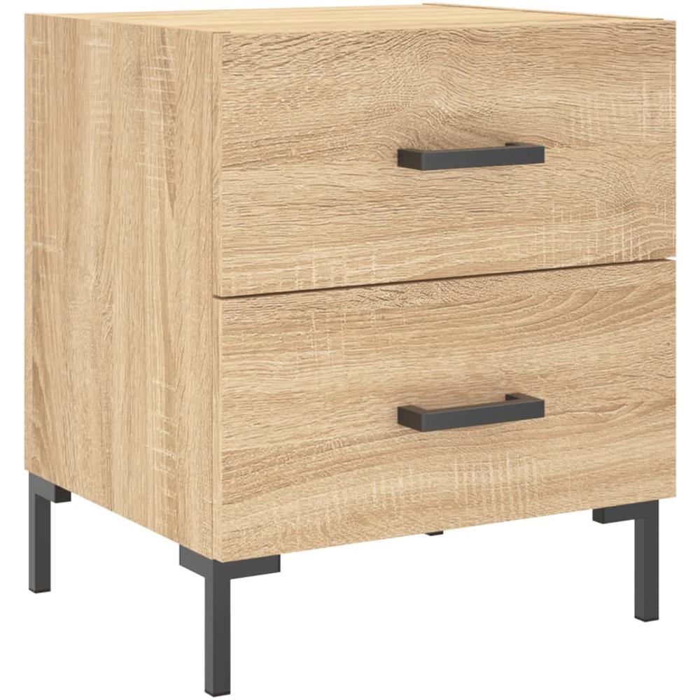 Comodino Rovere Sonoma 40x35x47,5 Cm In Legno Multistrato - Foto 2