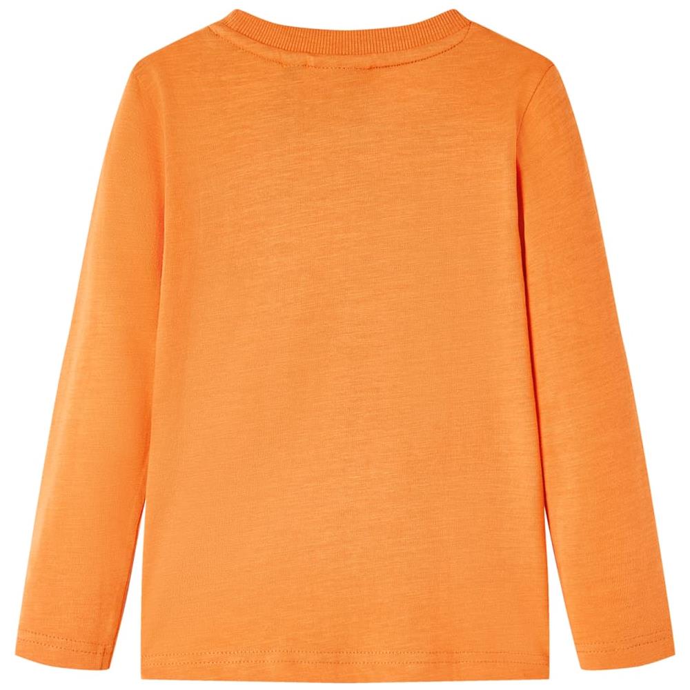 Maglietta Da Bambino Maniche Lunghe Auto Da Corsa Arancione Scuro 104 - Foto 2