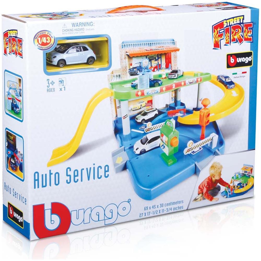 Playset Street Fire - Auto Service Con 1 Macchinina - Foto 1