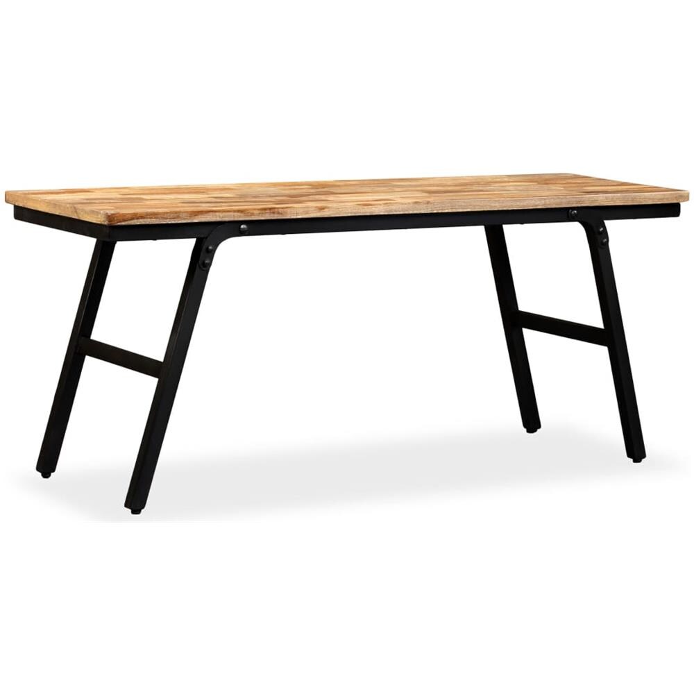 Panca In Legno Massello Recupero VidaXL 160cm - Stile Industriale, Per Ingresso O Soggiorno - Foto 11