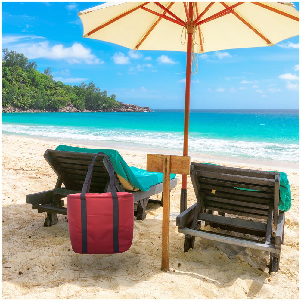 Borsa Termica In Poliestere Rosso - Foto 2