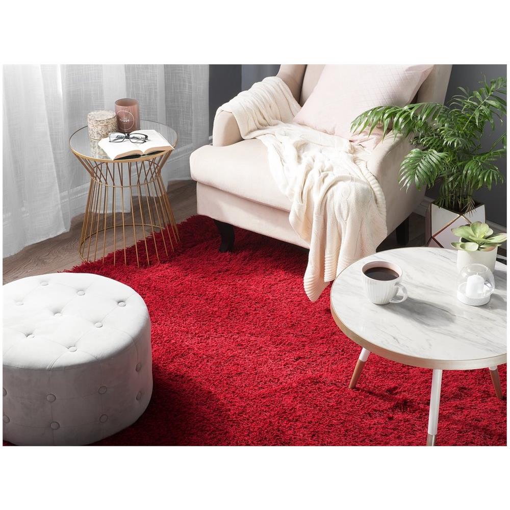 Tappeto Pelo Lungo 200 X 300 Cm Rosso Cide - Foto 2