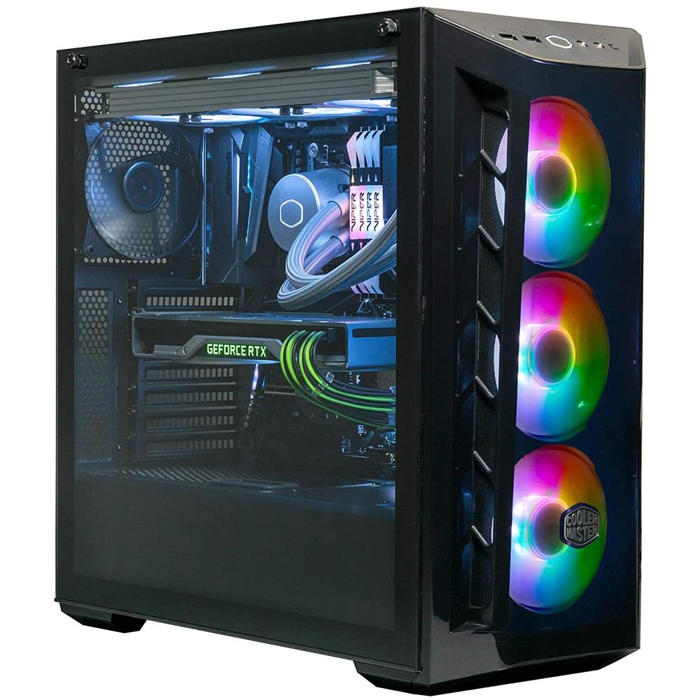 Case MasterBox MB520 ARGB Middle Tower ATX / EATX / Micro-ATX / Mini-ITX / SSI CEB 2 Porte USB 3.0 Colore Nero (Finestrato)  - Foto 2