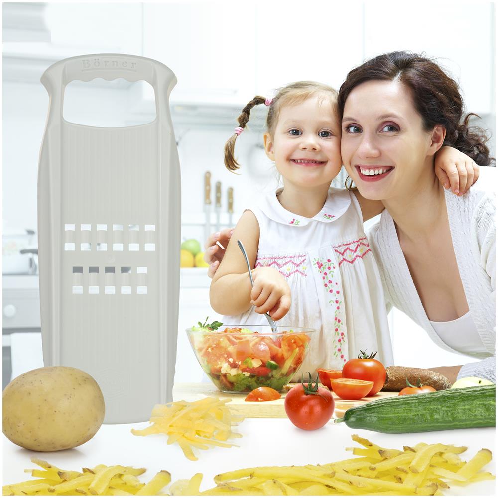 R? sti Grattugia PowerLine Swiss R? sti Affettatrice di verdure Grattugia per verdure Helper di cucina Affettatrice di patate | bianco - Foto 7