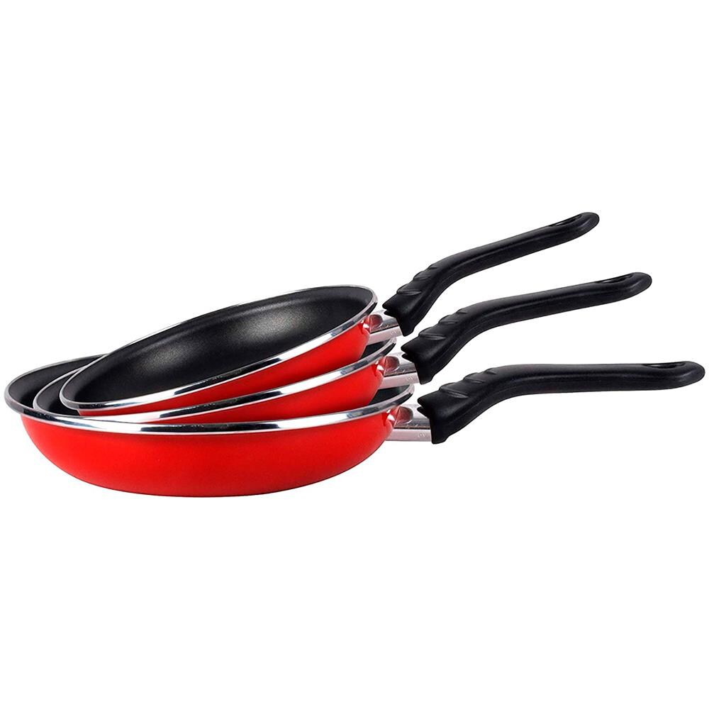 Praga 3 Padelle 18-20-24cm Induzione, Pfoa-free Antiaderente Acciaio Vetrificato - Foto 2