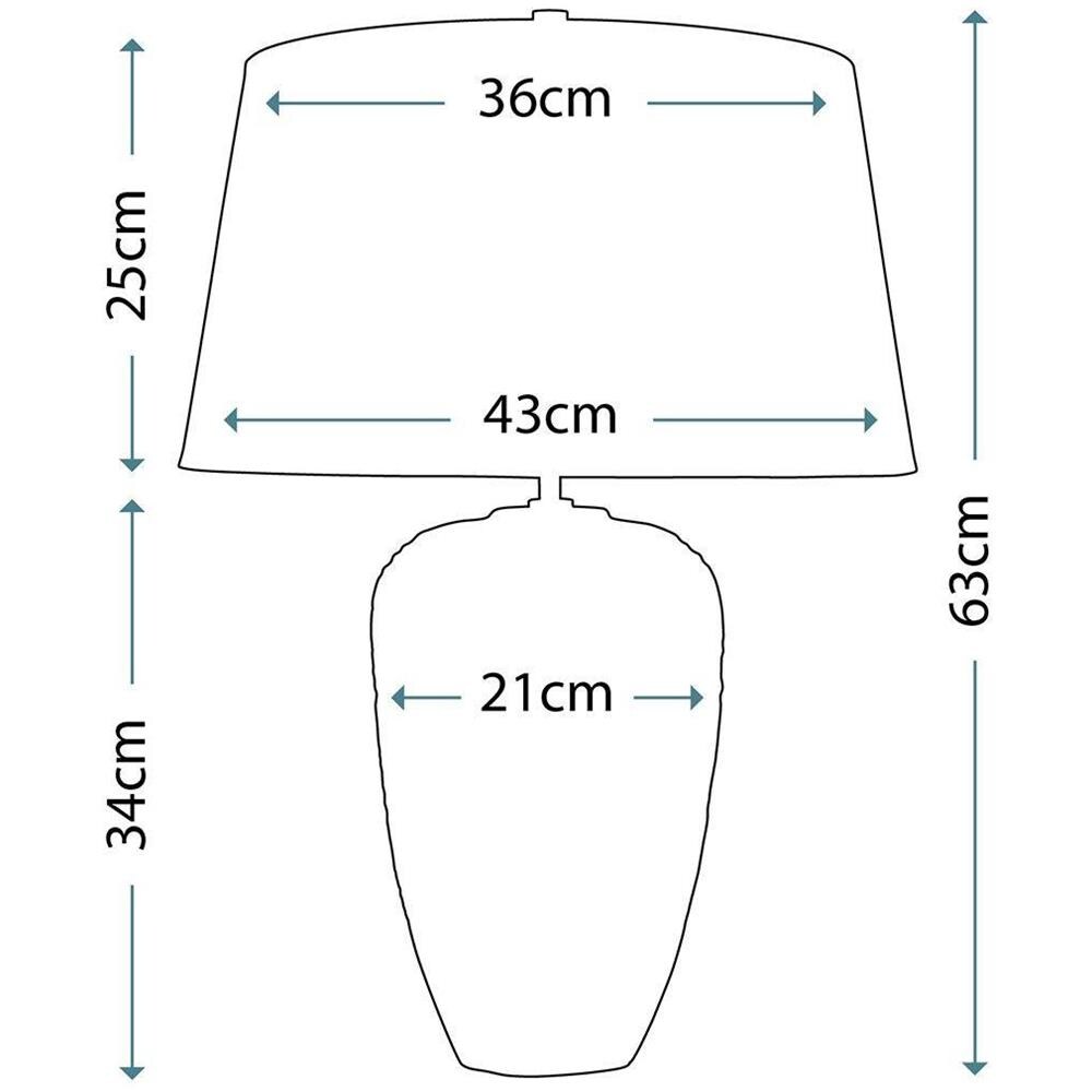 Lampada Da Tavolo A 1 Luce - Finitura Smaltata Blu, E27 - Foto 1