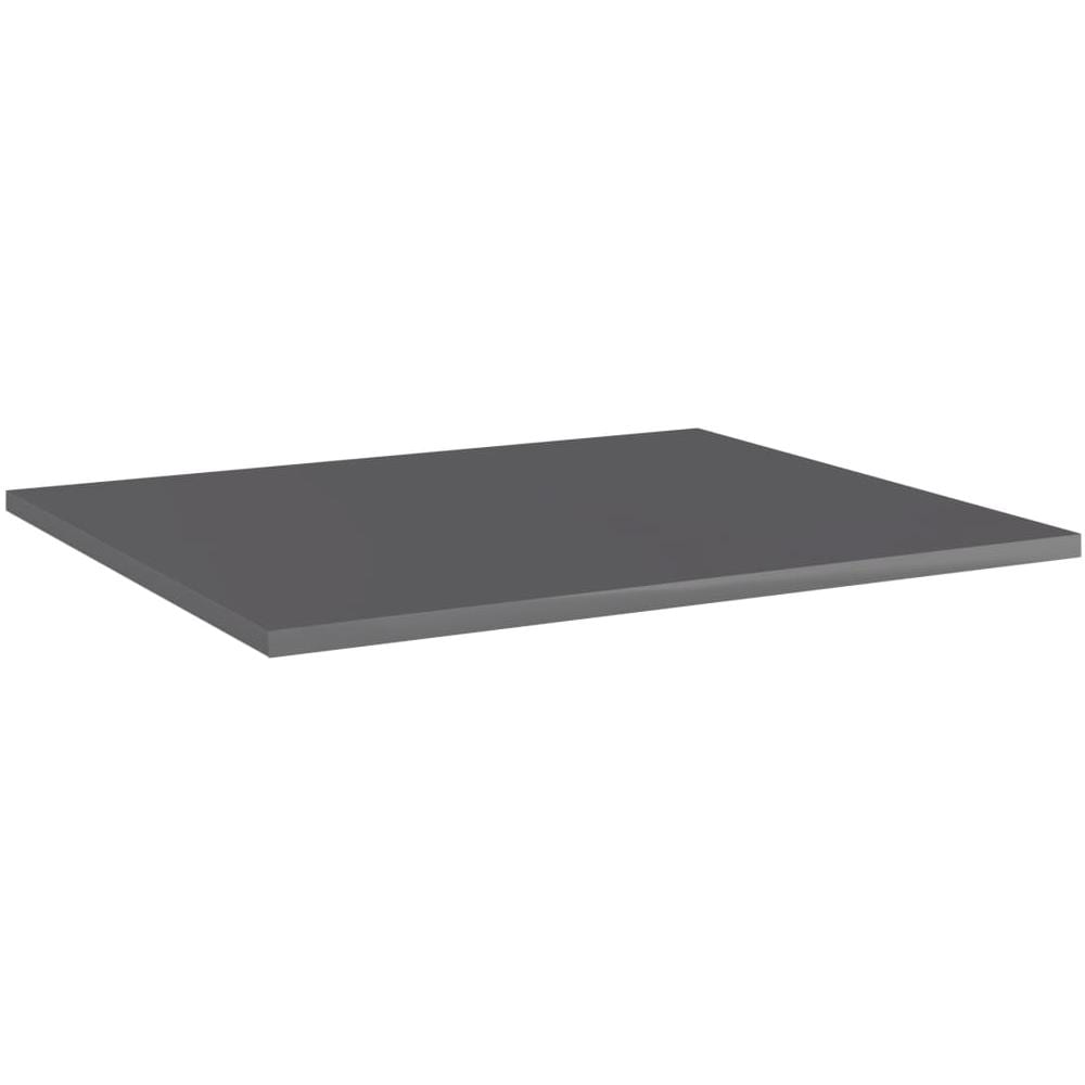 Ripiani per Libreria 8pz Grigio Lucido 60x50x1,5cm Multistrato - Foto 2